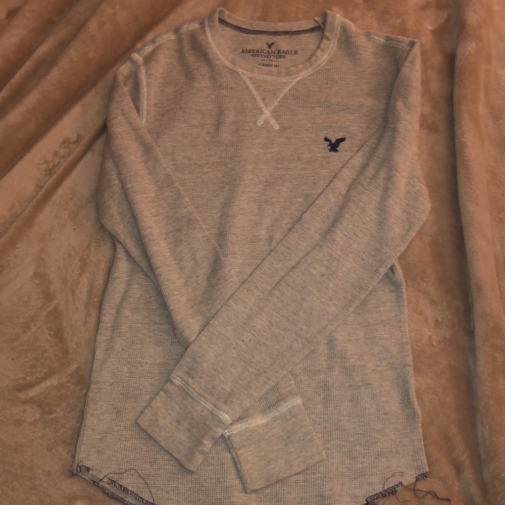 Grey American Eagle Long Sleeve
